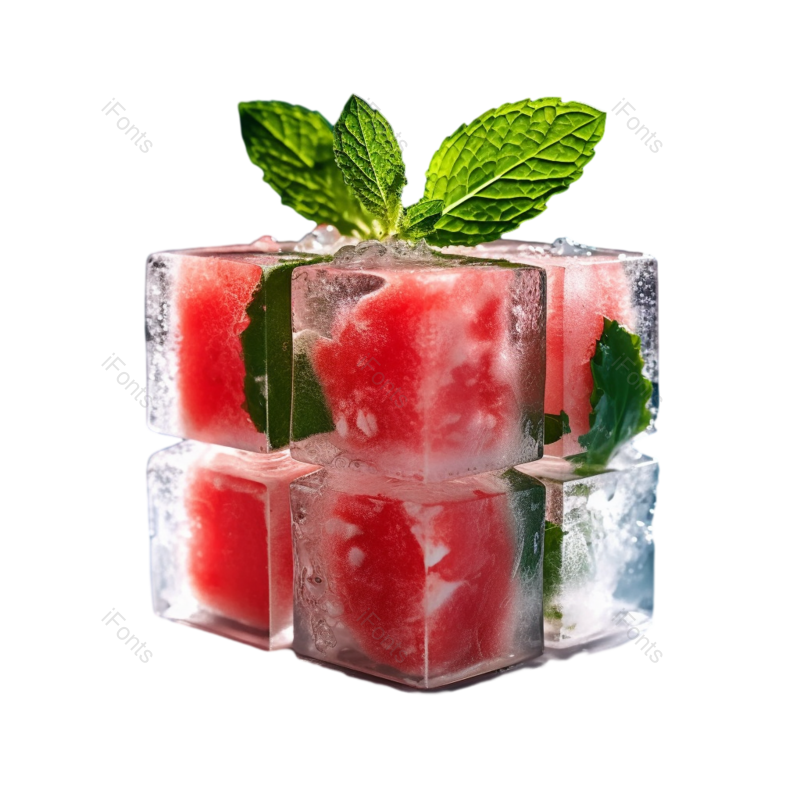 西瓜图片,夏至元素,清新PNG,健康食物免抠素材